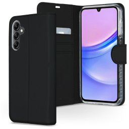 Accezz Wallet Softcase Bookcase Samsung Galaxy A15 (5G/4G) Telefoonhoesje Zwart
