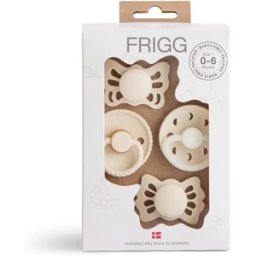 FRIGG Baby's First Pacifier​ Moonlight Sailing fopspeen Cream
