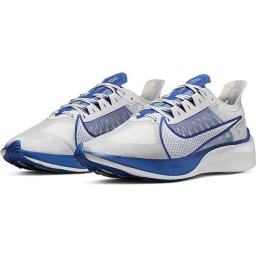 Nike - maat 45.5- Zoom Gravity Heren Sportschoenen - White/Clear-Racer Blue-Football Grey-Racer Blue