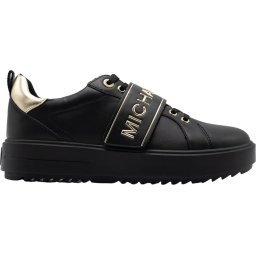 Michael Kors - maat 38 - Emmett Strap Lace Up Dames Sneakers - Zwart