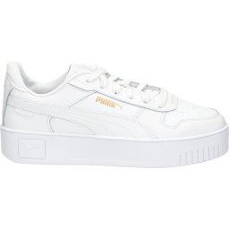 PUMA - Maat 42 - Carina Street Dames Sneakers - Wit/Goud
