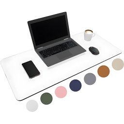 WURK Muismat 90x45 - XXL - Bureau Onderlegger - Bureau Organizer - Bureaumat - Inclusief Kabel Clip – Transparant