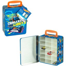 Hot Wheels verzamelkoffer - geschikt voor max. 18 auto's - 15,5x8,5x21 cm - blauw