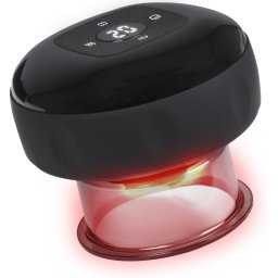 Cupping Cup - Elektrisch - 12 Standen & Temperaturen - Cupping Set - Incl. eBook - Full Body - Massage Apparaat - Zwart