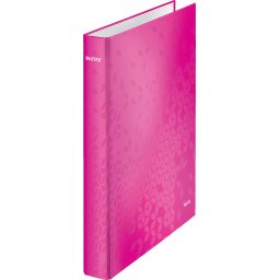 Leitz Wow Ringband A4 - 2-rings - Rugbreedte van 40mm met 2 D-ringen - Roze