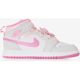 Schoenen Jordan Air Jordan 1 Mid- Baby Grijs/roze Unisex 28,5