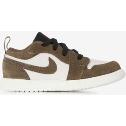 Schoenen Jordan Air Jordan 1 Low Alt Suede- Baby Wit/bruin Unisex 26