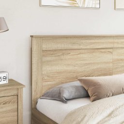 vidaXL Hoofdbord met hoofdeinde Sonoma Eiken 200 cm Bewerkt hout