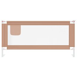 vidaXL Bedhekje peuter 190x25 cm stof taupe