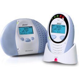 Alecto DBX-88 ECO - Full Eco DECT babyfoon met display - Wit/Blauw