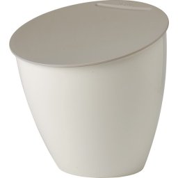 Mepal Calypso afvalbakje – 2,2 liter – Afvalbakje aanrecht met deksel – Nordic white
