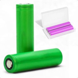 18650 Oplaadbare Li-ion Batterij - 2500mAh 3,7V - 5A - Lithium - Houder - Accu - 2-Pack