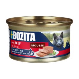 12x85g Bozita Mousse Postbiotics Rund Kattenvoer nat
