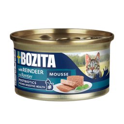 12x85g Bozita Mousse Postbiotics Rendier Kattenvoer nat