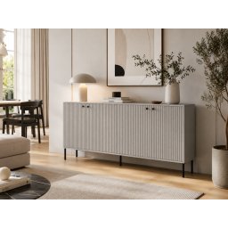 Dressoir IRELIA 4 deuren grijs