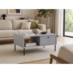 Salontafel IRELIA 1 draaideur grijs