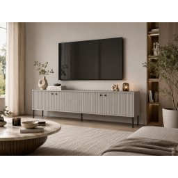 TV meubel IRELIA 4 deuren grijs