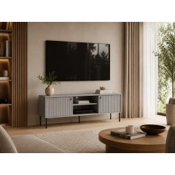 TV meubel IRELIA 2 deuren grijs