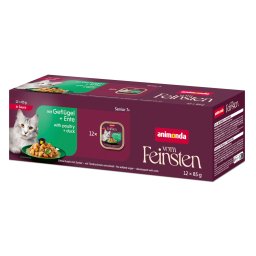 12x85g Animonda Vom Feinsten Senior in Saus Gevogelte & Eend nat kattenvoer