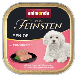 22x150g animonda Vom Feinsten Senior met kalkoenhart natvoer voor honden