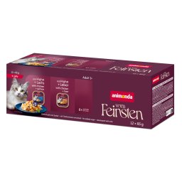 12x85g Animonda Vom Feinsten Adult in Gelei Mixpakket (2 Soorten) Nat kattenvoer