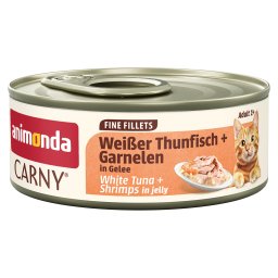 12x60g Animonda Carny Adult in Gelei Witte Tonijn & Garnalen nat kattenvoer