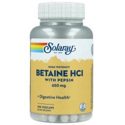 Solaray Betaine HCI 650mg Capsules