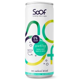 Soof Drink Sparkling Citroen, Munt, Appel & Water