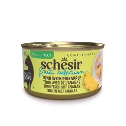 12x75g Schesir Cat Fruit Selection tonijn en ananas in gelei natvoer voor katten