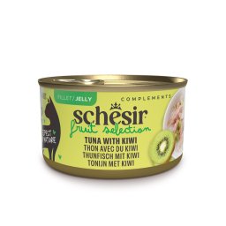 12x75g Schesir Cat Fruit Selection tonijn en kiwi in gelei natvoer voor katten