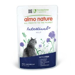 24x70g Digestive Help Vis Almo Nature Holistic Kattenvoer
