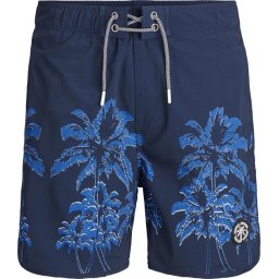 JACK&JONES - Maat M - JJIFIJI JJSWIMSHORTS ST PALM TREES Heren Zwembroek