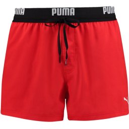 PUMA Maat S Swim Logo Short Heren Zwembroek - rood