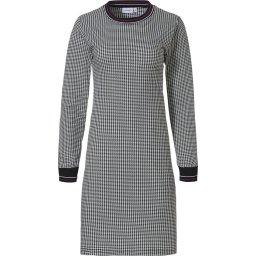 Pastunette Maat 38 Pied de Poule Vrouwen Nachthemd - Black