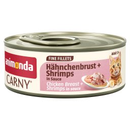 12x60g Animonda Carny Adult in Saus Kipfilet & Garnalen nat kattenvoer