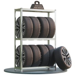 Bandenrek 180x120x40cm gegalvaniseerd 795kg