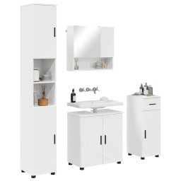 vidaXL Badkamermeubelset 4 st Hoogglans wit 61 x 35 x 64 cm