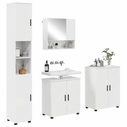 vidaXL Badkamermeubelset 4 st Hoogglans wit 61 x 35 x 64 cm