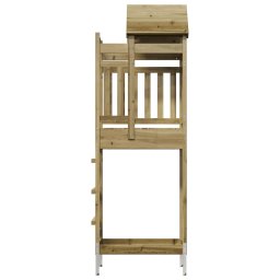 vidaXL Speeltoren Bruin Massief geïmpregneerd hout