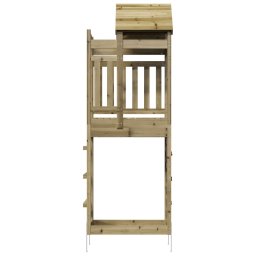 vidaXL Speeltoren Bruin 52,5 x 85 x 238 cm Massief geïmpregneerd hout