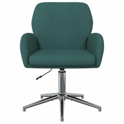 vidaXL Draaiende Bureaustoelen 2 st 54 x 58 x 90 cm Donkergroen Stof