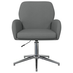vidaXL Draaiende Bureaustoelen 4 st 54 x 58 x 90 cm Donkergrijs Stof