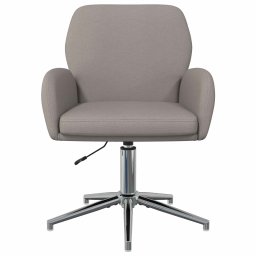 vidaXL Draaiende Bureaustoelen 4 st Stof 54 x 58 x 90 cm Taupe