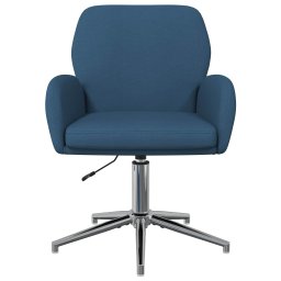 vidaXL Draaiende Bureaustoelen 4 st 54 x 58 x 90 cm Blauw Stof