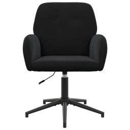 vidaXL Draaiende Bureaustoelen 4 st 54 x 55 x 90 cm Zwart fluweel