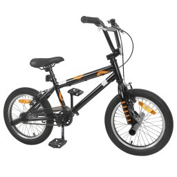 vidaXL BMX Fiets 16 Inch voor 5-8 jaar oud Zwart