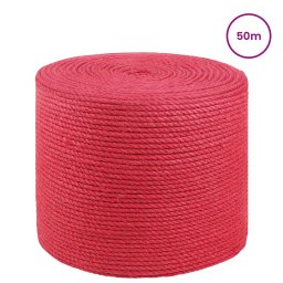 vidaXL 4 mm Rood 100% Tossa jute
