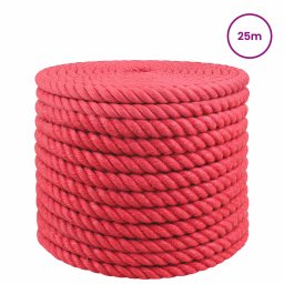 vidaXL Jute Touw 20 mm Rood 100% Tossa jute