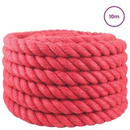 vidaXL Jute Touw 40 mm Rood 100% Tossa jute