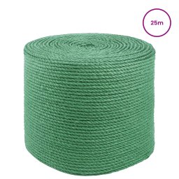 vidaXL Jute Touw 6 mm Groen 100% Tossa jute